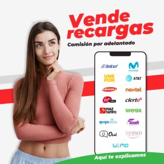 Membresía Oro-Vende Recargas Telefónicas 7.0 %, Cobra Servicios Y Pines.